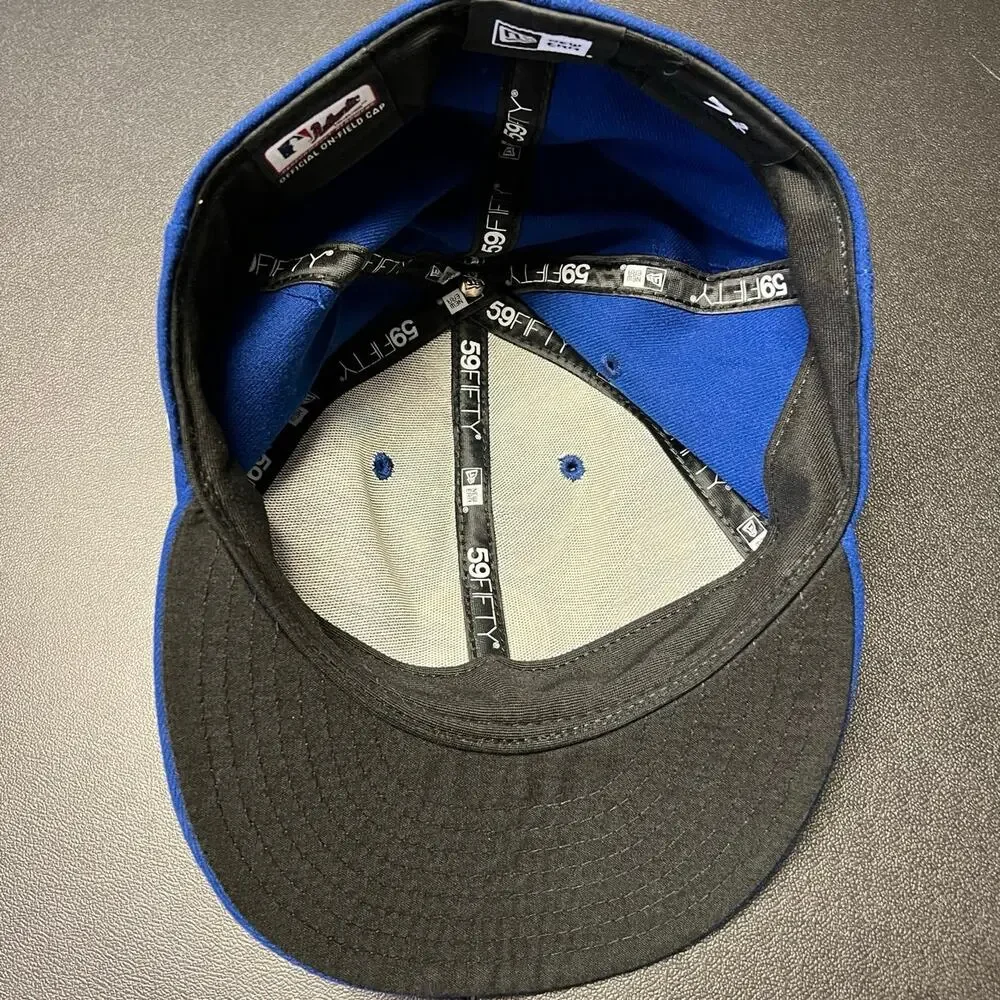 New Era 59Fifty Chicago Cubs 2016 World Series Fitted Baseball Cap Sz 7 3/8